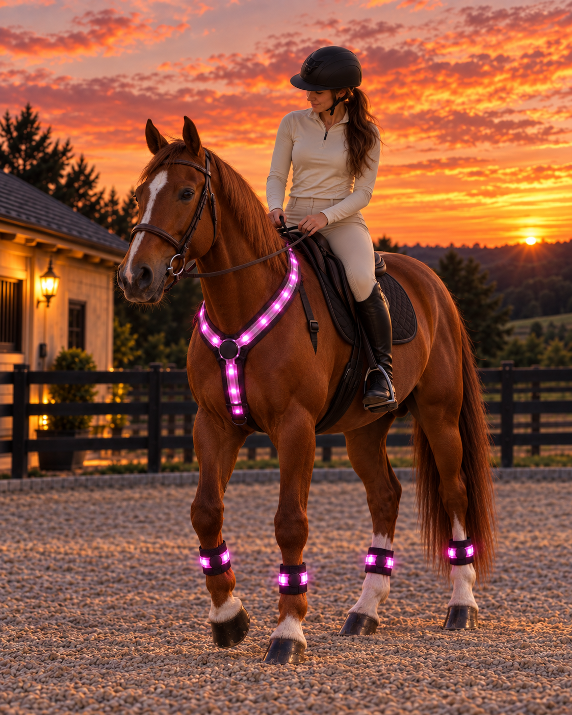 Roamellow LED horse light set — product view 1
